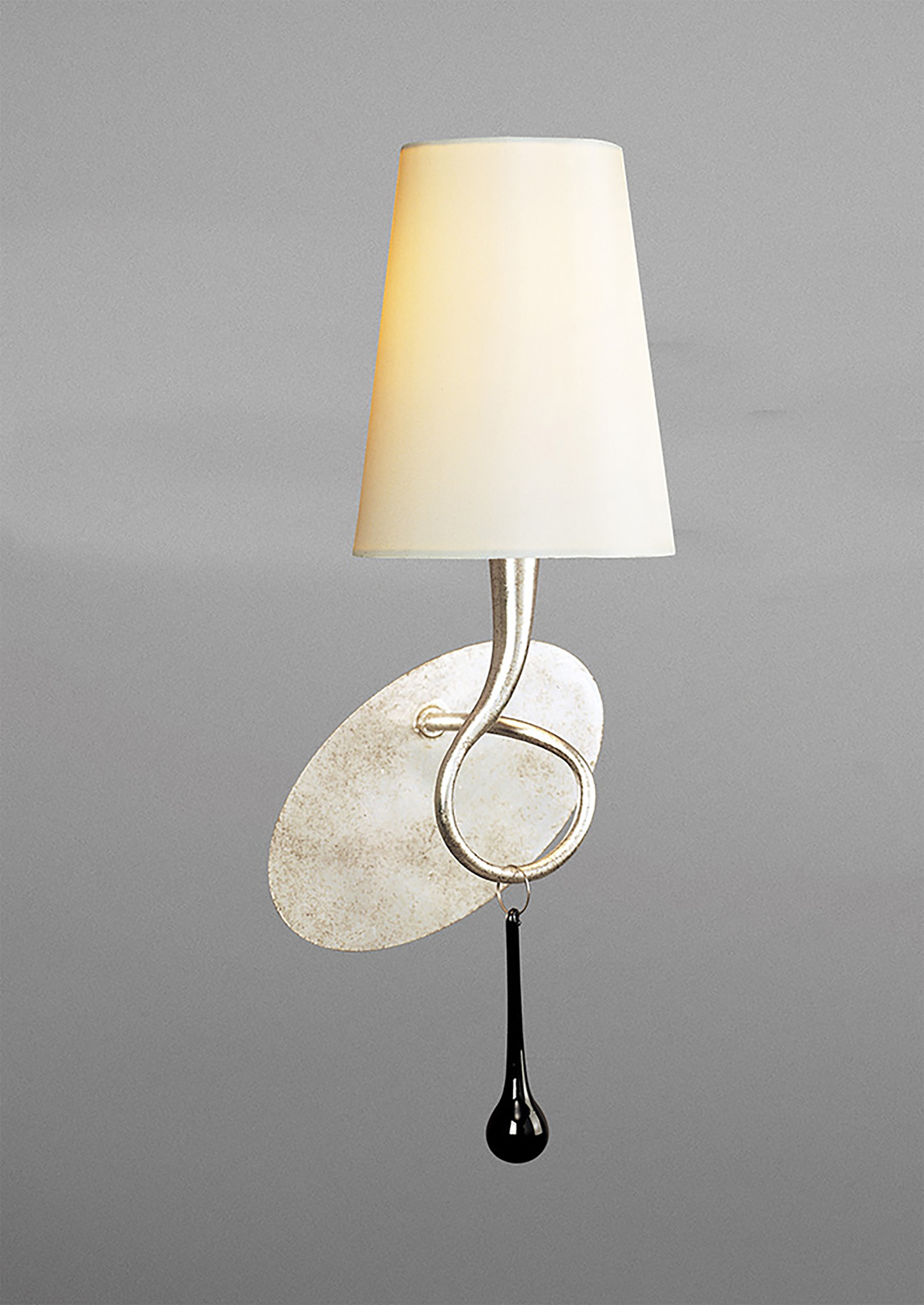 Paola Silver-Cream Wall Lights Mantra Armed Wall Lights Paola Silver-Cream Wall Lights Mantra Armed Wall Lights